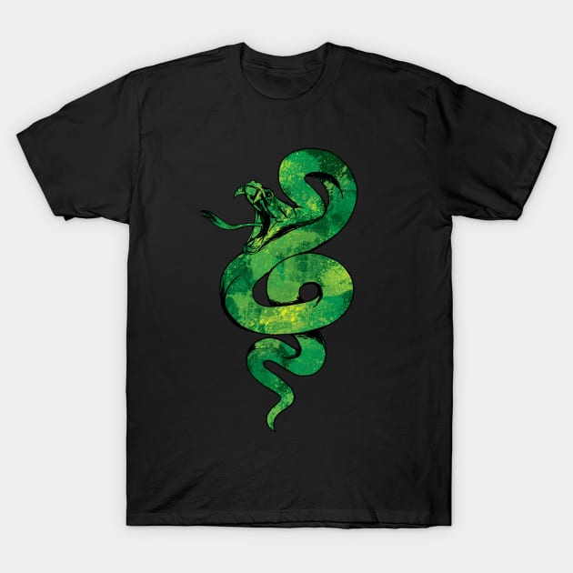 Splatter Serpent T-Shirt by polliadesign